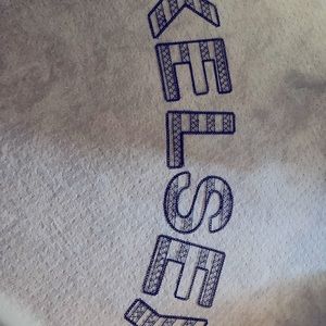 Pottery Barn letters spelling  KELSEY.